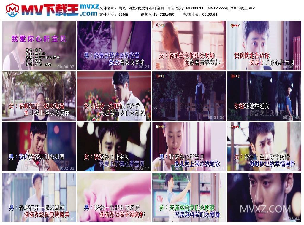 滴嗒_阿坚-我爱你心肝宝贝_国语_流行_MD303766